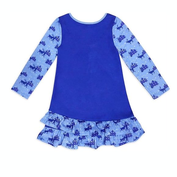Disney Elsa Nightshirt Girls Long Sleeve Nightgown – Frozen 2 - Picture 2 of 3